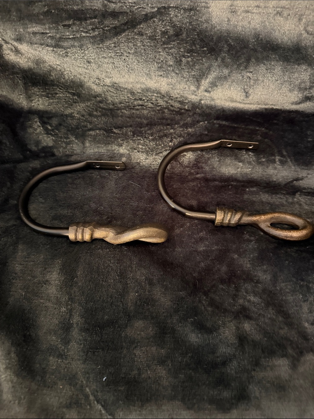 Decorative Bronze Curtain Holdbacks - Set of 2